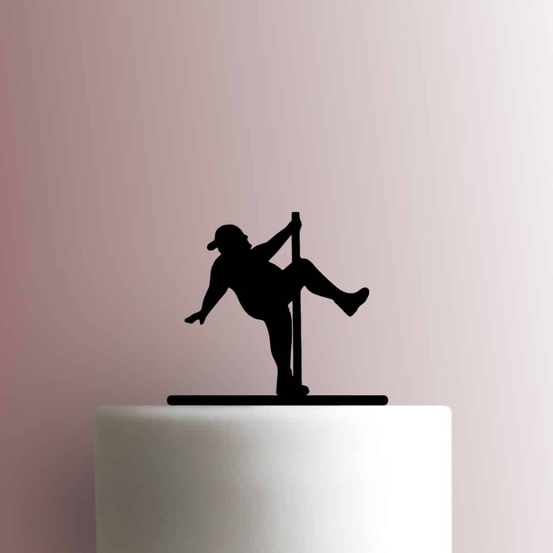 Male Pole Dancer - Acrylic Cake Topper