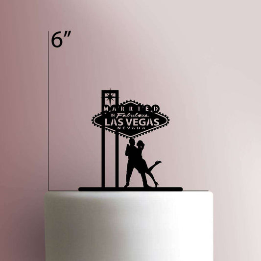 Married in Fabulous Las Vegas- Acrylic Cake Topper