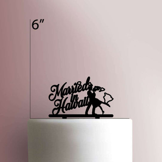 Married in Hawaii- Acrylic Cake Topper