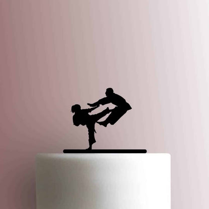 Martial Arts Karate Sparring - Acrylic Cake Topper