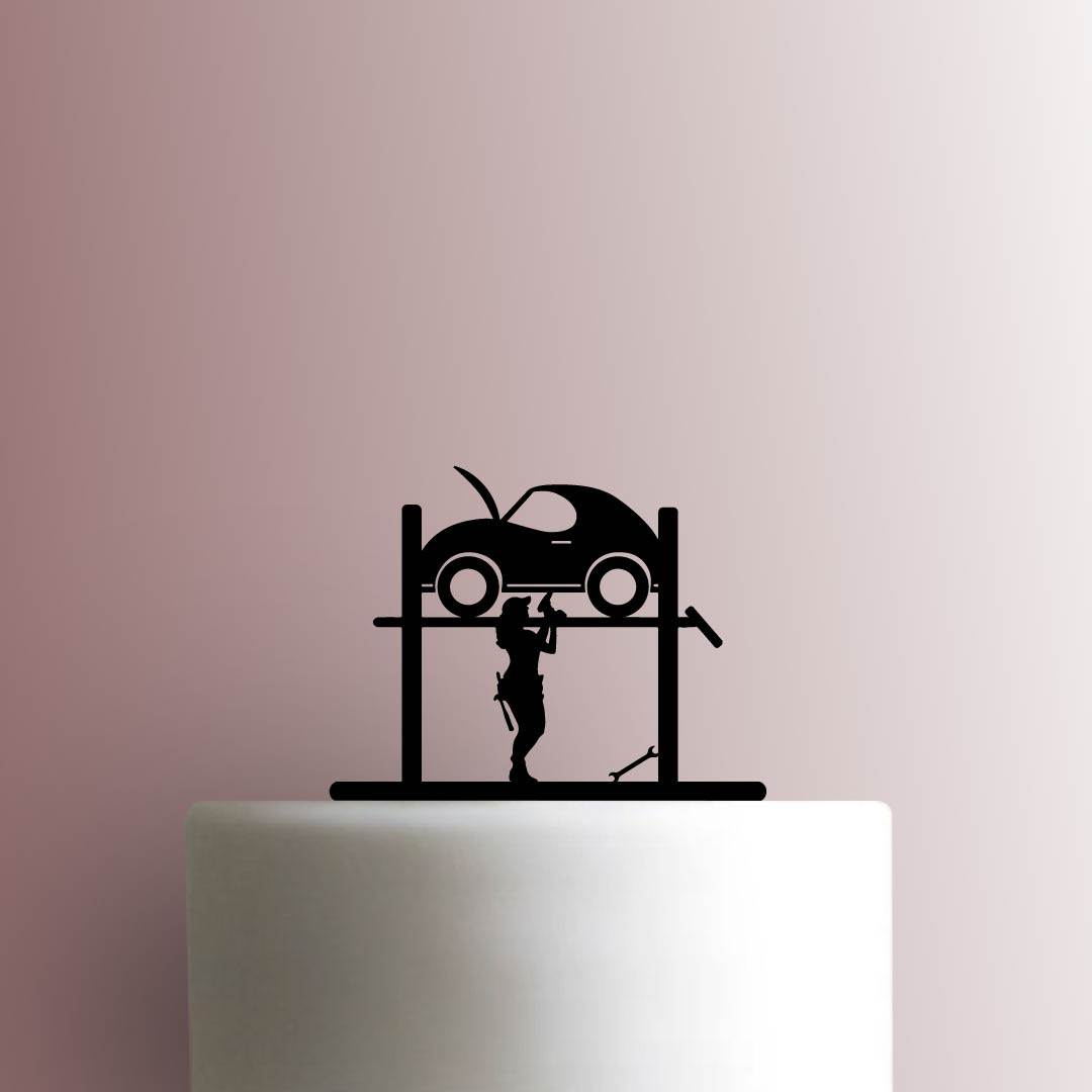 Mechanic - Acrylic Cake Topper
