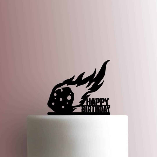 Meteor Happy Birthday - Acrylic Cake Topper