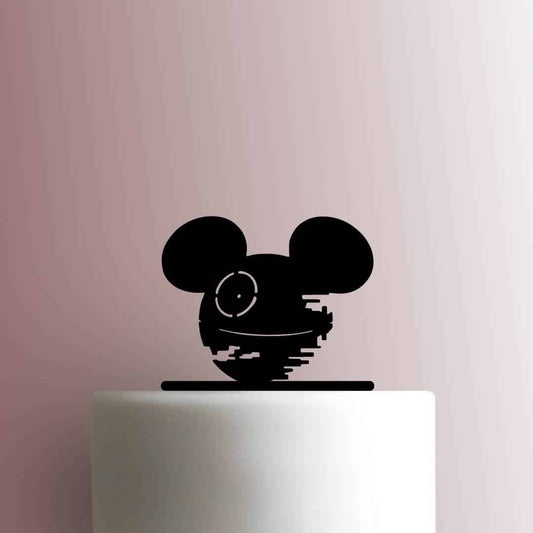 Mickey Ears ? Star Wars ? Death Star - Acrylic Cake Topper