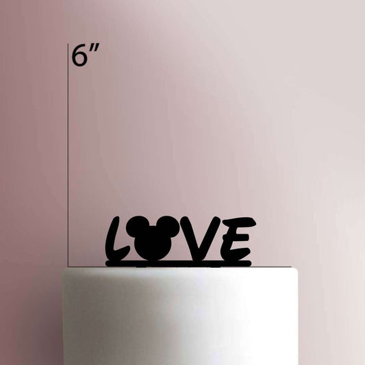 Mickey Love- Acrylic Cake Topper