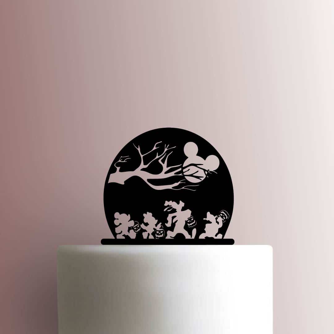 Mickey Mouse and Friends Trick or Treating - Acrylic Cake Topper