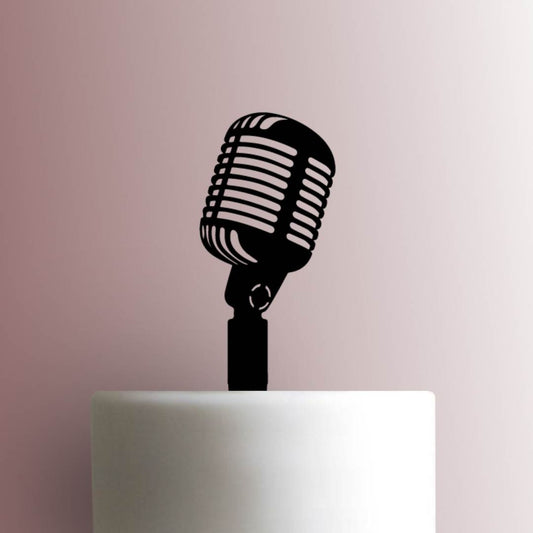 Microphone - Acrylic Cake Topper