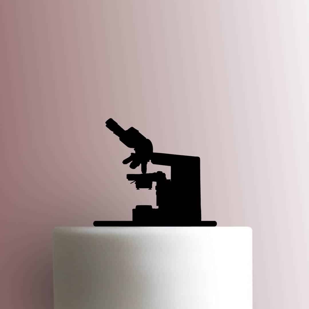 Microscope - Acrylic Cake Topper