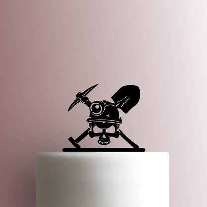 Miner Skull - Acrylic Cake Topper