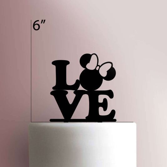 Minnie Love- Acrylic Cake Topper