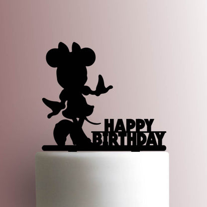 Minnie Mouse Happy Birthday - Acrylic Cake Topper