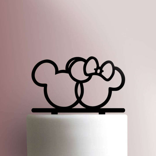 Minnie and Mickey- Acrylic Cake Topper