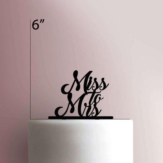 Miss To Mrs- Acrylic Cake Topper