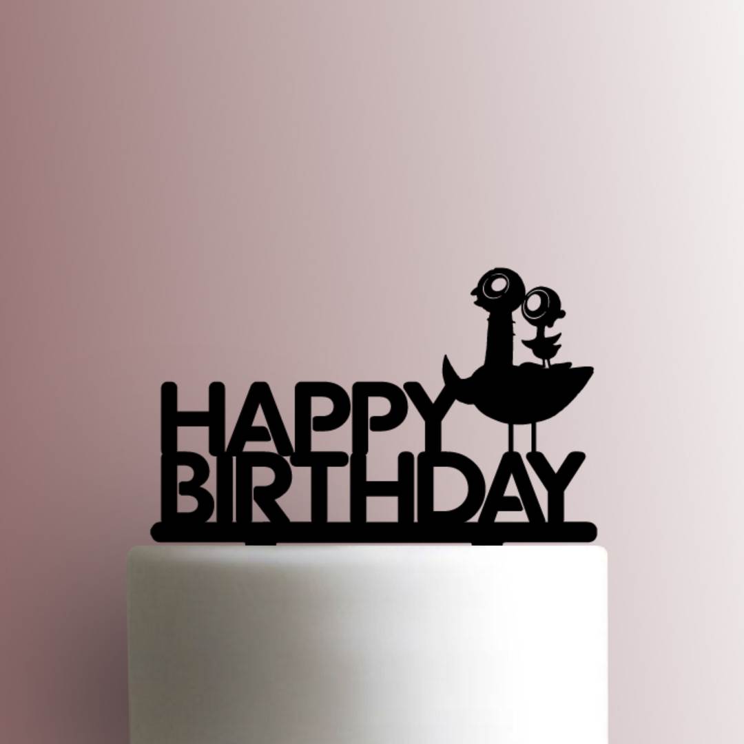 Mo Willems Pigeon Book Series ? Pigeon and Duckling Happy Birthday - Acrylic Cake Topper