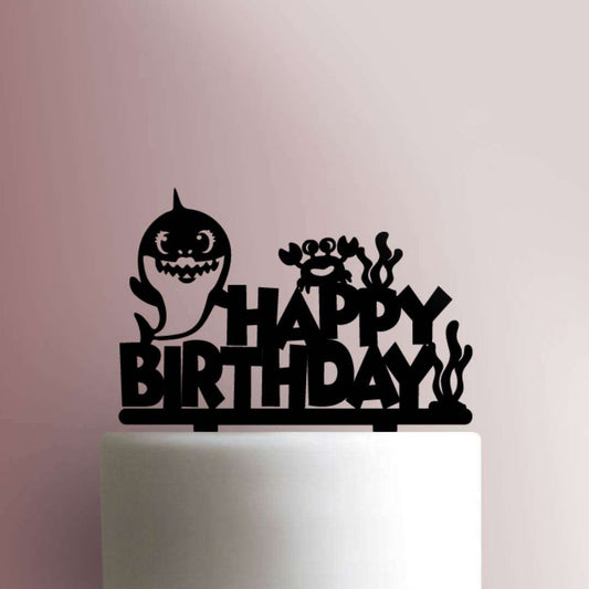 Mommy Shark Happy Birthday- Acrylic Cake Topper