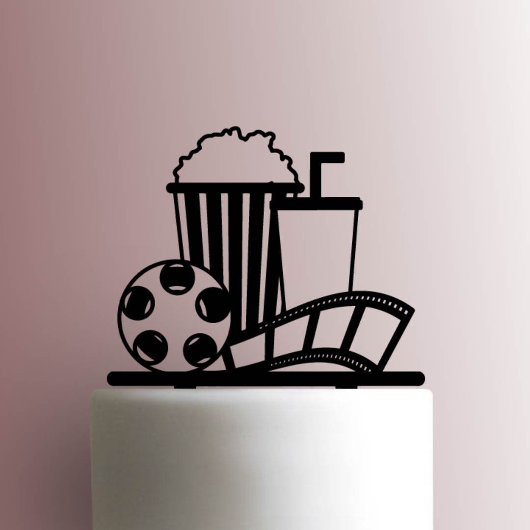 Movie Night - Acrylic Cake Topper