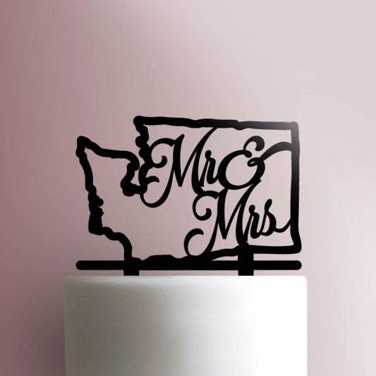 Mr and Mrs Washington- Acrylic Cake Topper