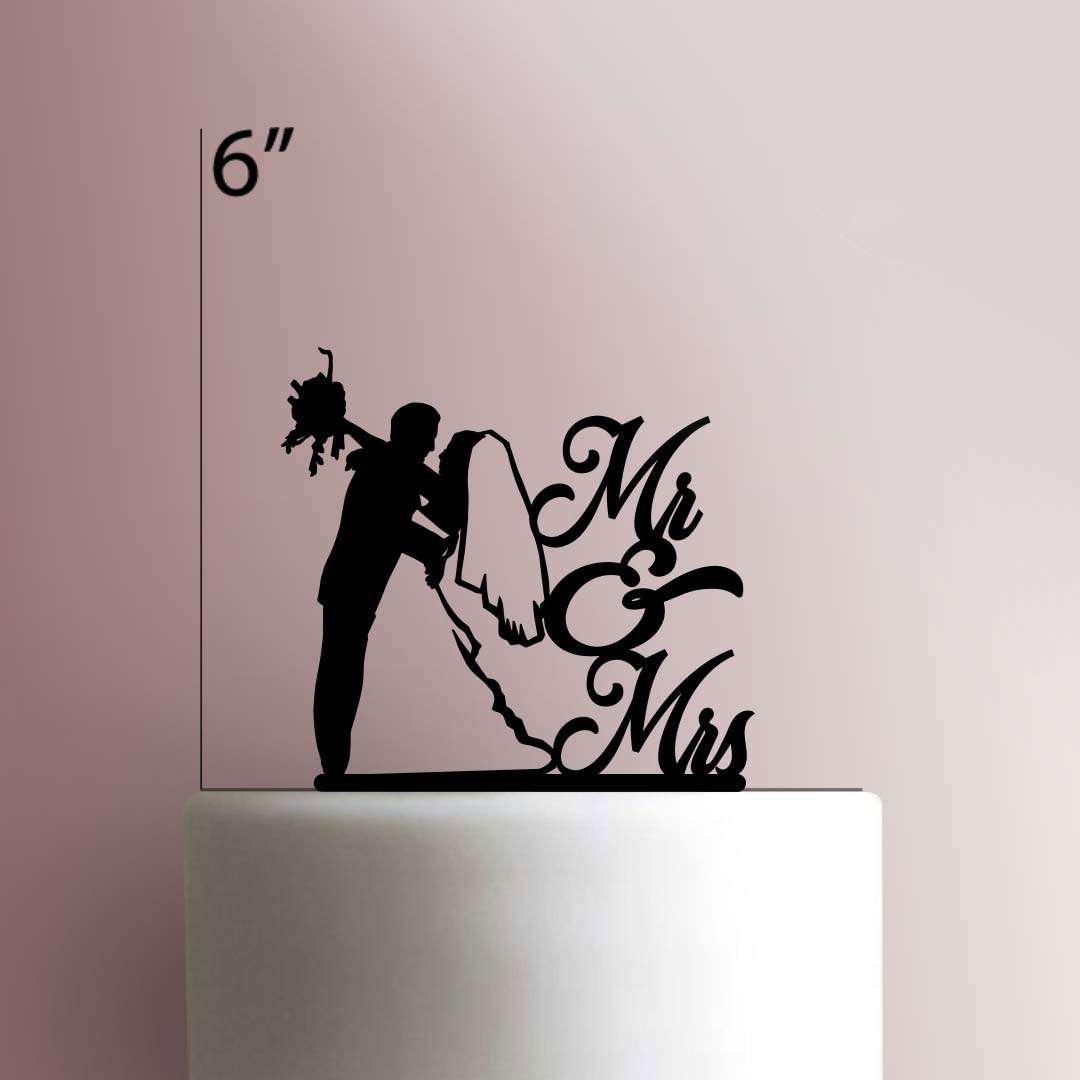 Mr. and Mrs. - Acrylic Cake Topper