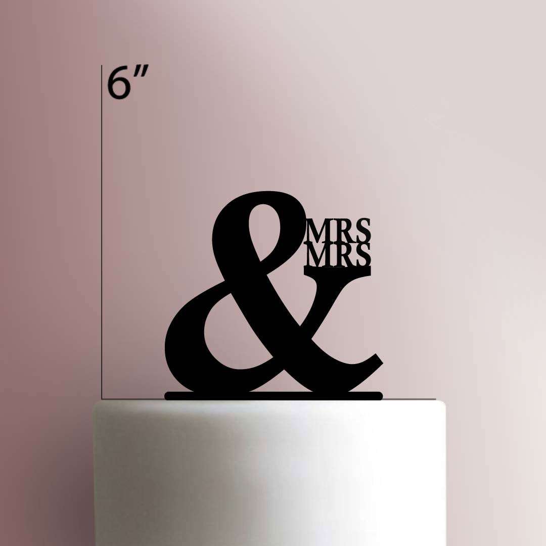 Mrs and Mrs- Acrylic Cake Topper