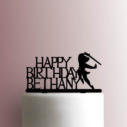 Mulan Happy Birthday - Acrylic Cake Topper