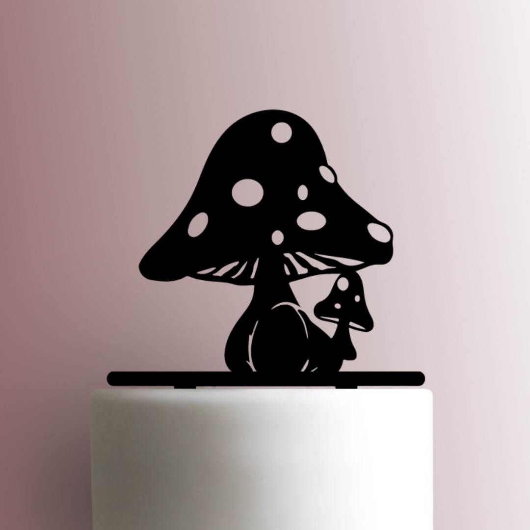 Mushrooms - Acrylic Cake Topper