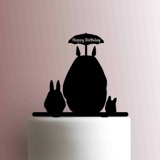 My Neighbor Totoro Happy Birthday - Acrylic Cake Topper