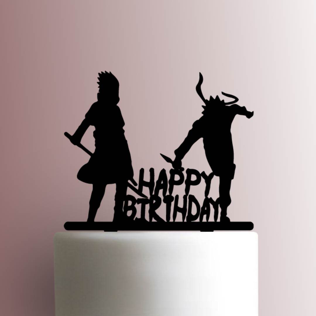 Naruto Happy Birthday - Acrylic Cake Topper