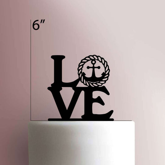 Nautical Love- Acrylic Cake Topper
