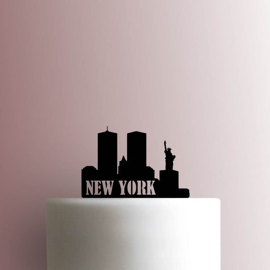 New York City Skyline - Acrylic Cake Topper