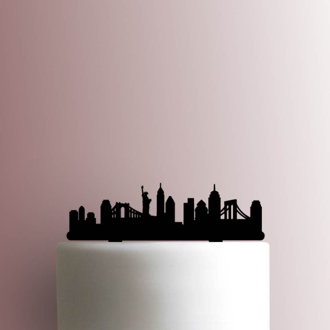 New York Skyline - Acrylic Cake Topper
