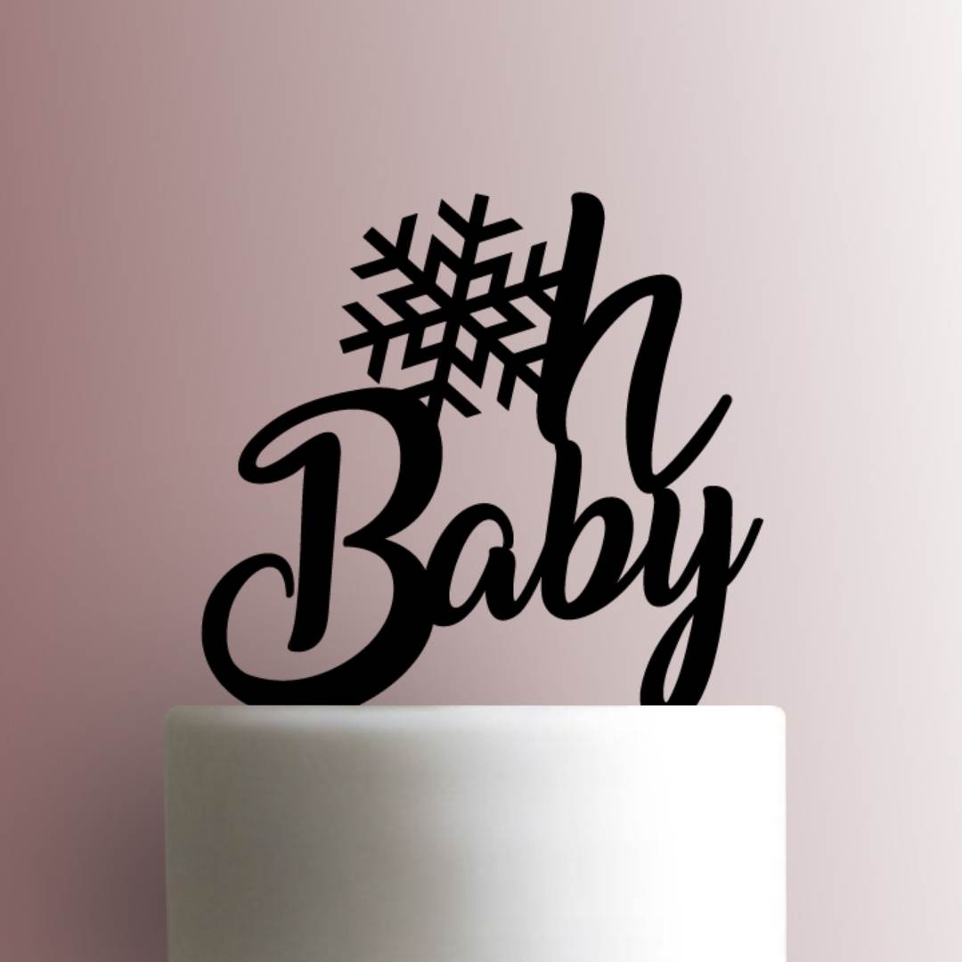 Oh Baby Snowflake- Acrylic Cake Topper