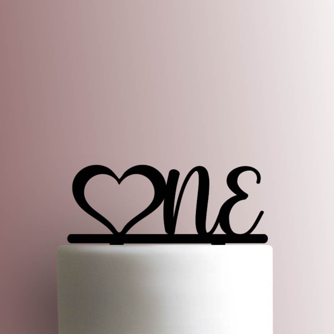 One Love - Acrylic Cake Topper