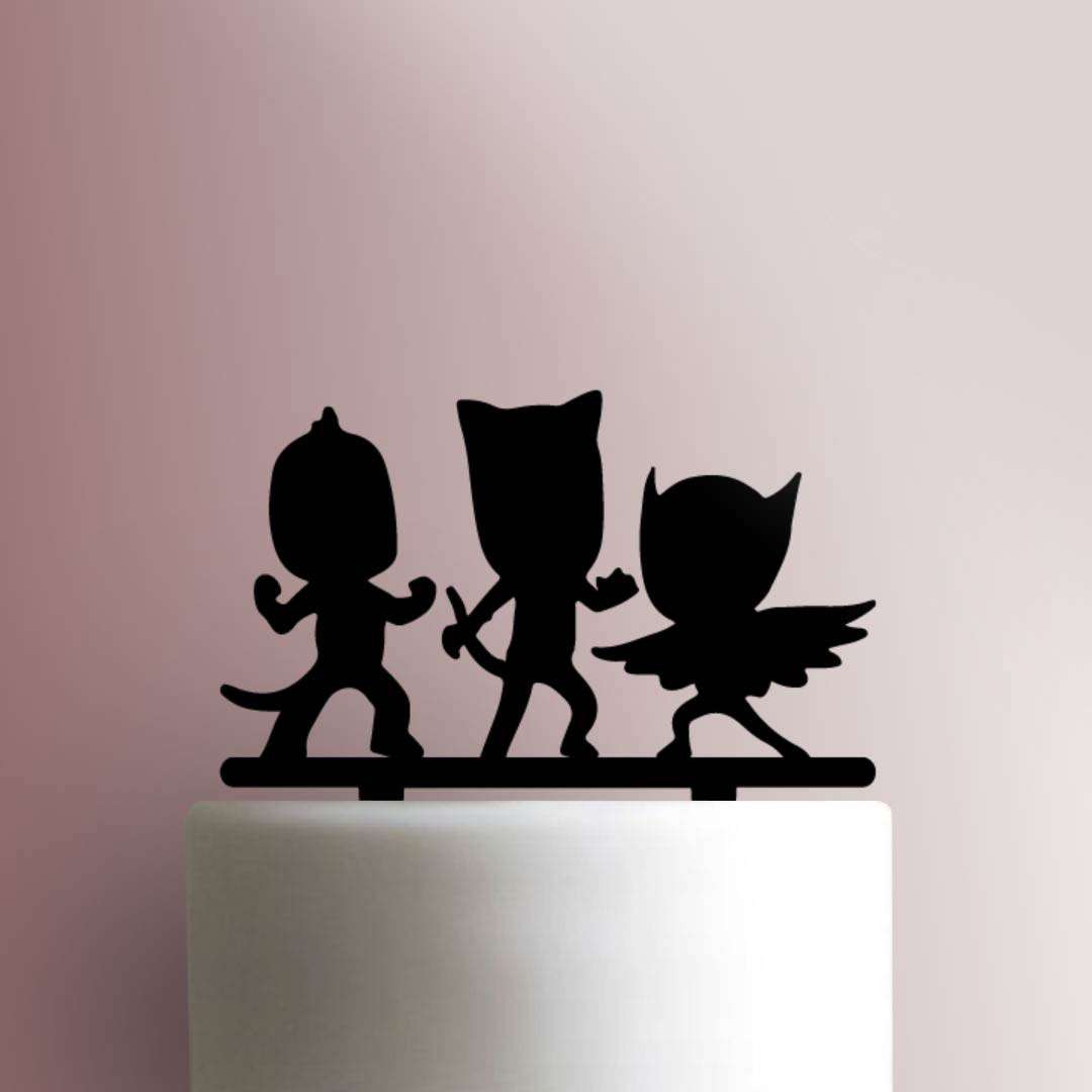 PJ Masks- Acrylic Cake Topper