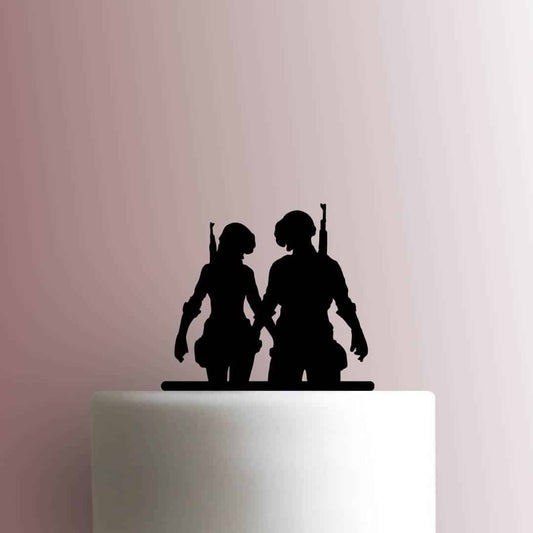 PUBG Player Unknowns Battlegrounds Couple - Acrylic Cake Topper