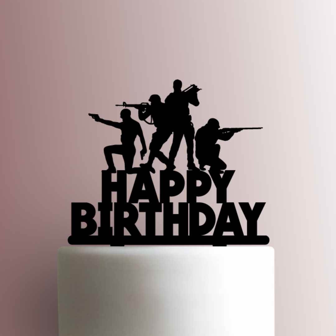 PUBG Playerunknowns Battlegrounds Happy Birthday- Acrylic Cake Topper