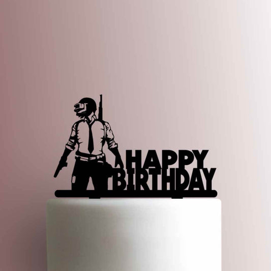 PUBG player Happy Birthday - Acrylic Cake Topper