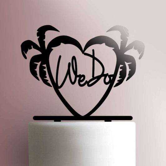 Palm Trees Wedding- Acrylic Cake Topper