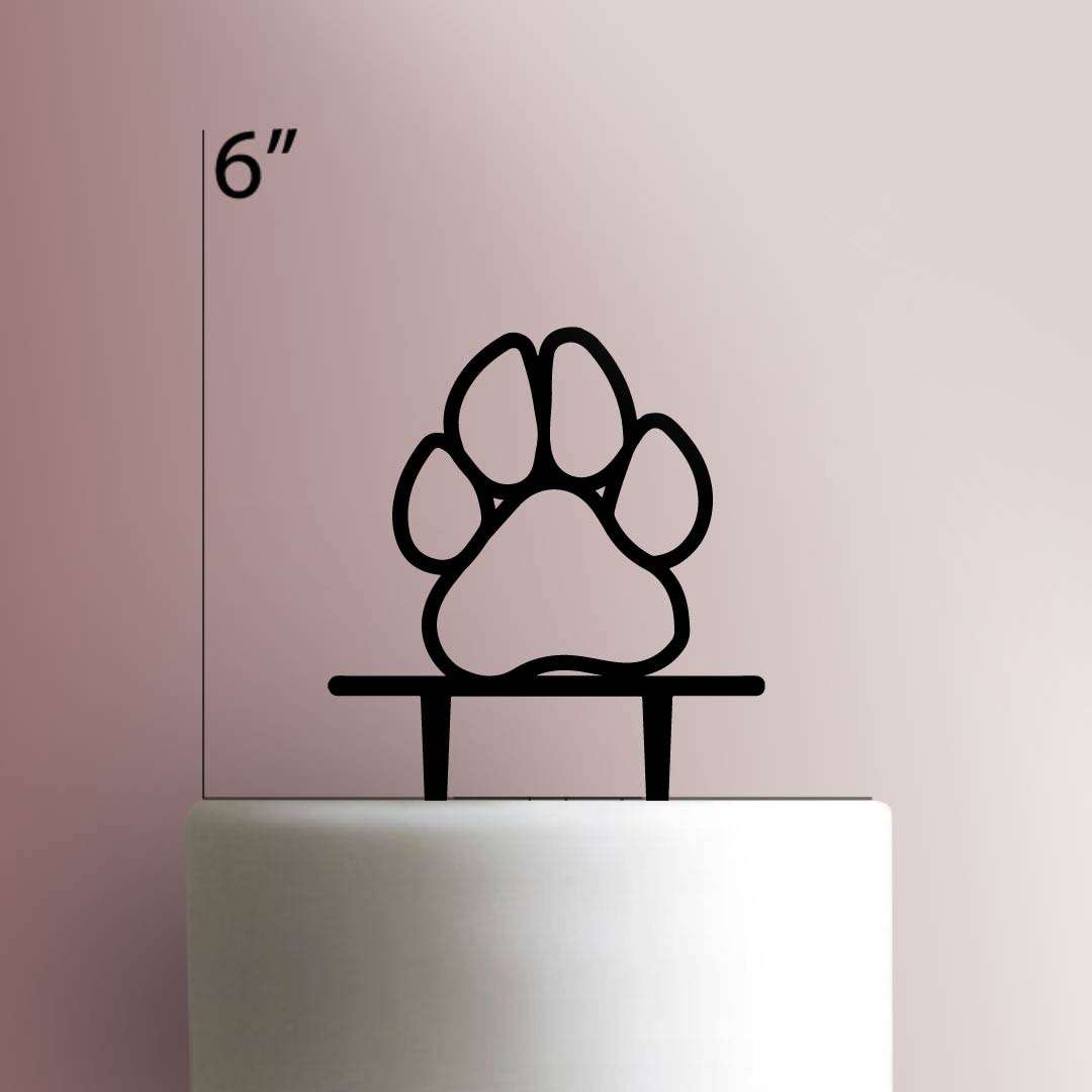 Paw Print- Acrylic Cake Topper