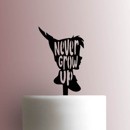 Peter Pan ? Never Grow Up - Acrylic Cake Topper