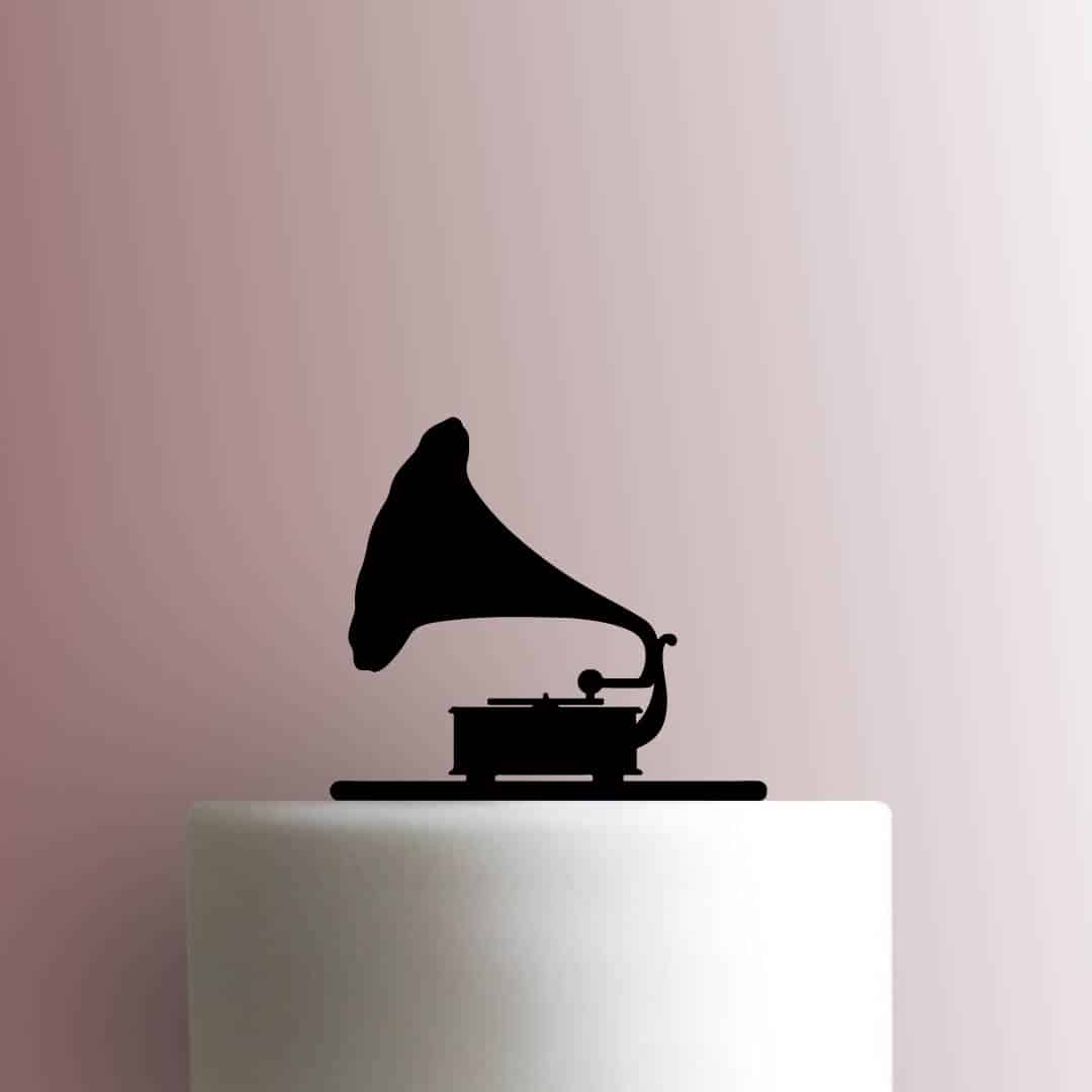 Phonograph - Acrylic Cake Topper