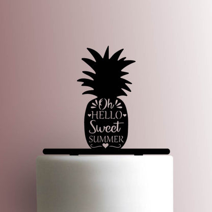 Pineapple Oh Hello Sweet Summer - Acrylic Cake Topper