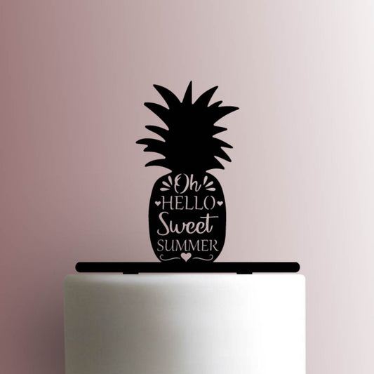 Pineapple Oh Hello Sweet Summer - Acrylic Cake Topper