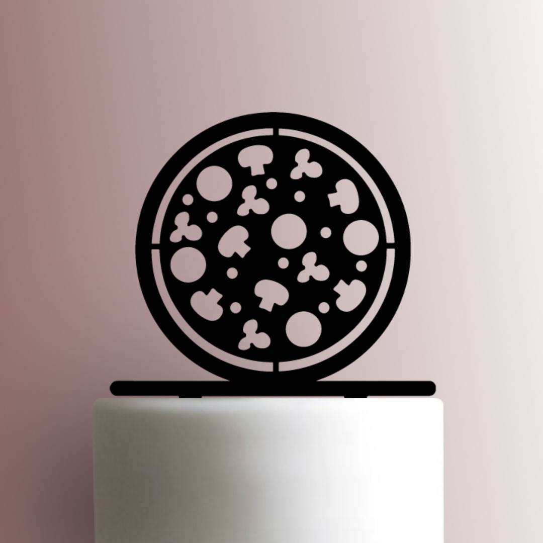 Pizza- Acrylic Cake Topper