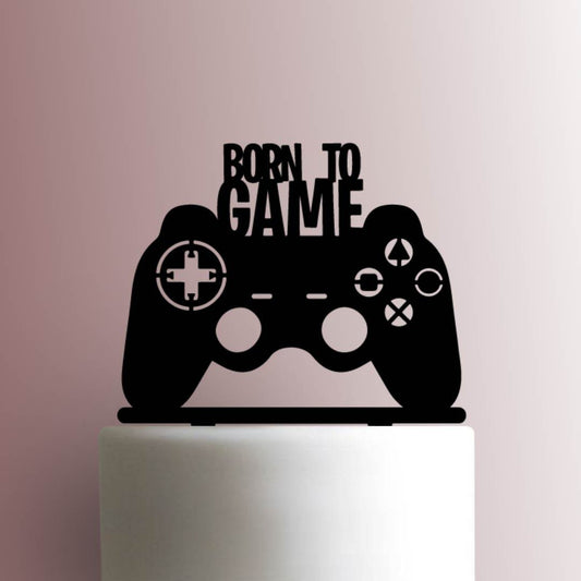 Playstation Controller Born to Game - Acrylic Cake Topper