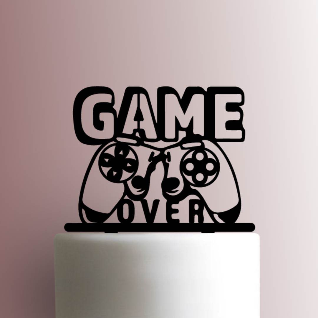 Playstation ? Game Over - Acrylic Cake Topper