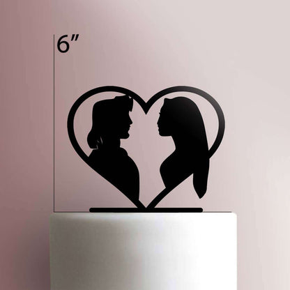 Pocahontas and John- Acrylic Cake Topper
