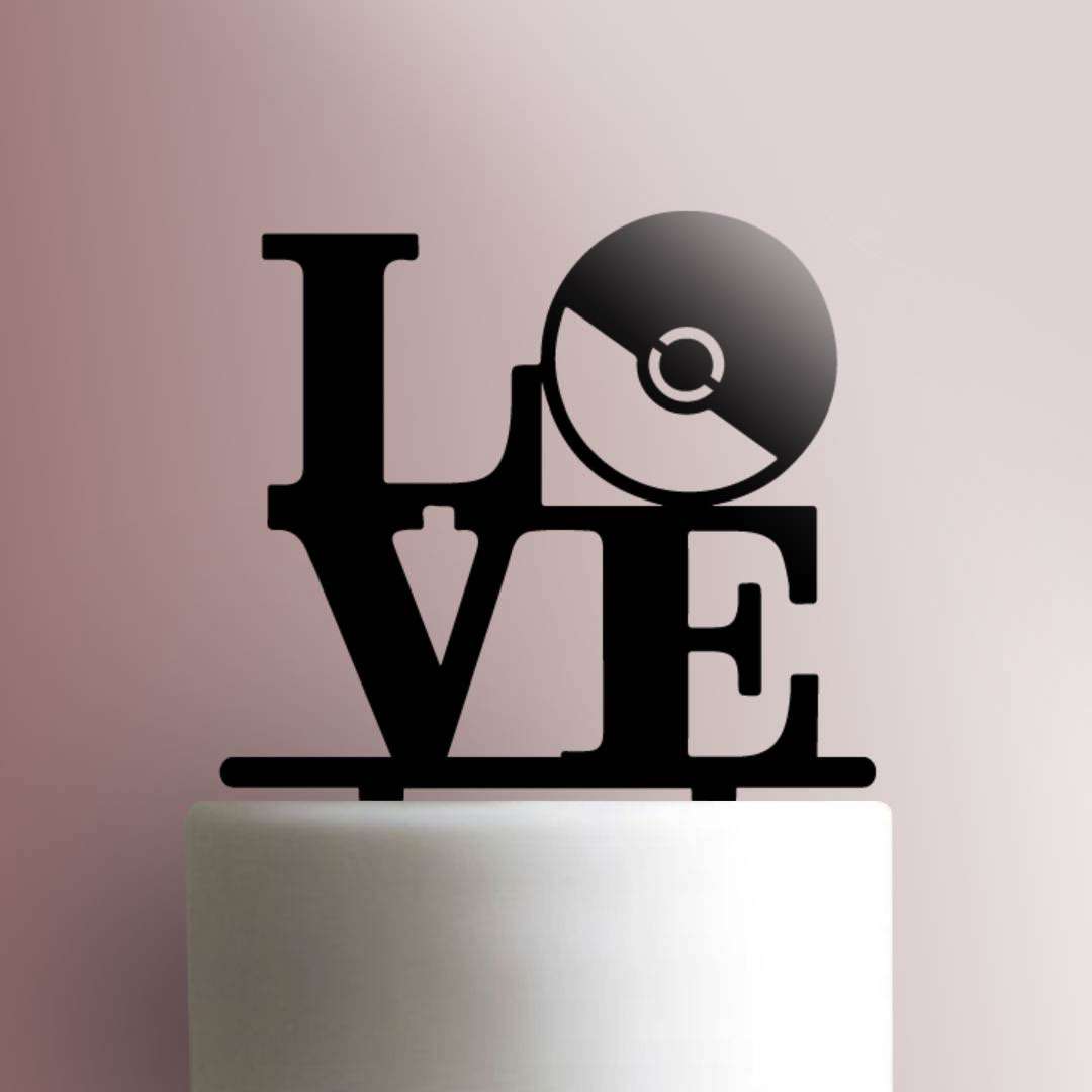 Pokemon Love- Acrylic Cake Topper