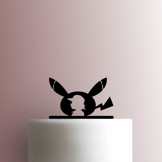 Pokemon ? Pikachu and Ash - Acrylic Cake Topper