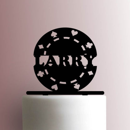 Poker Chip - Acrylic Cake Topper