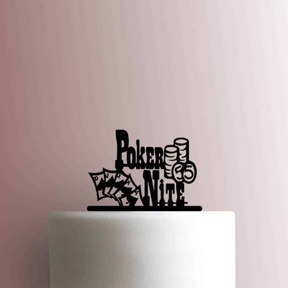 Poker Nite - Acrylic Cake Topper