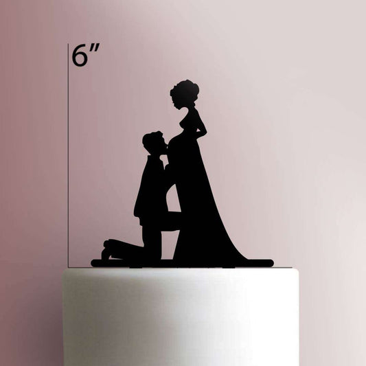 Pregnant Bride- Acrylic Cake Topper